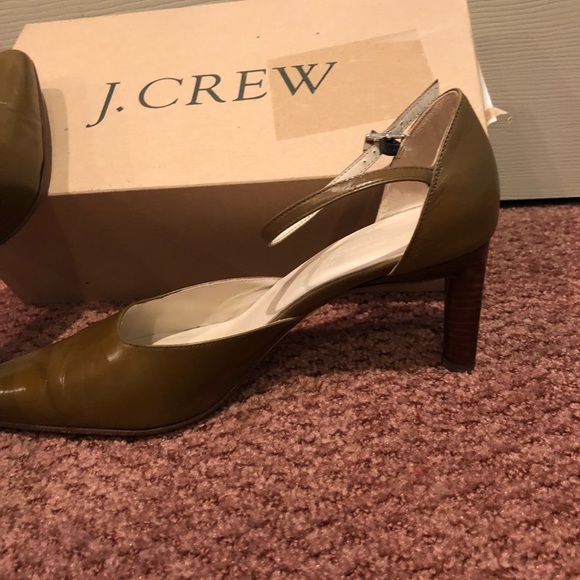 J. Crew Leather Heels with ankle strap, Size 8 - Picture 2 of 7